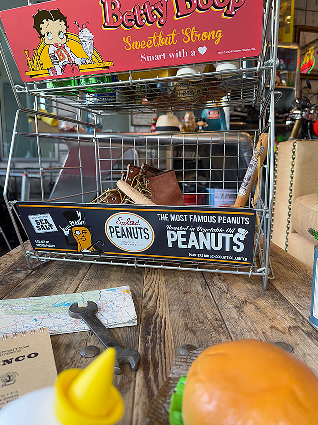 オールドアドバタイジング ワイヤーラック （ピーナッツ） 単品