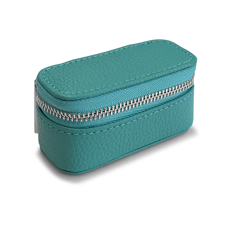 アクセサリーケース ジュエリーケース 本革 携帯用 持ち運び ミラー