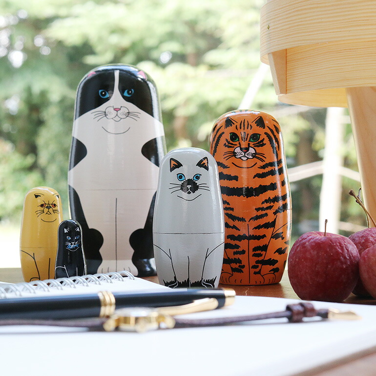 DETAIL（ディテール） マトリョーシカ 猫 ネコ オブジェ おしゃれ