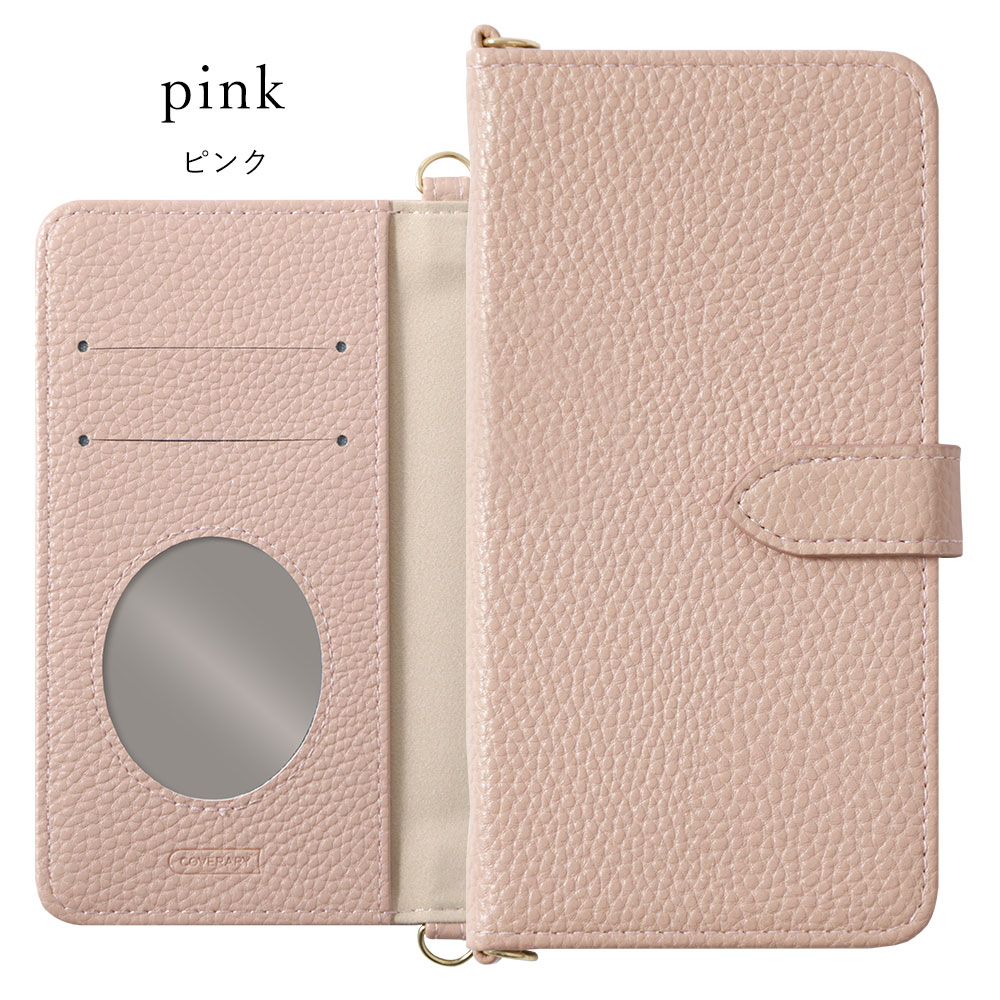 iPhone11 ケース 手帳型 ショルダー おしゃれ ミラー付き ブランド