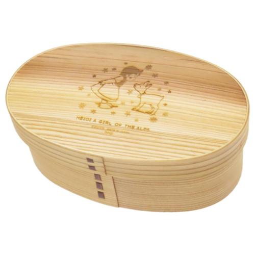 アルプスの少女ハイジ キャラクター お弁当箱 曲げわっぱ ハイジとユキ