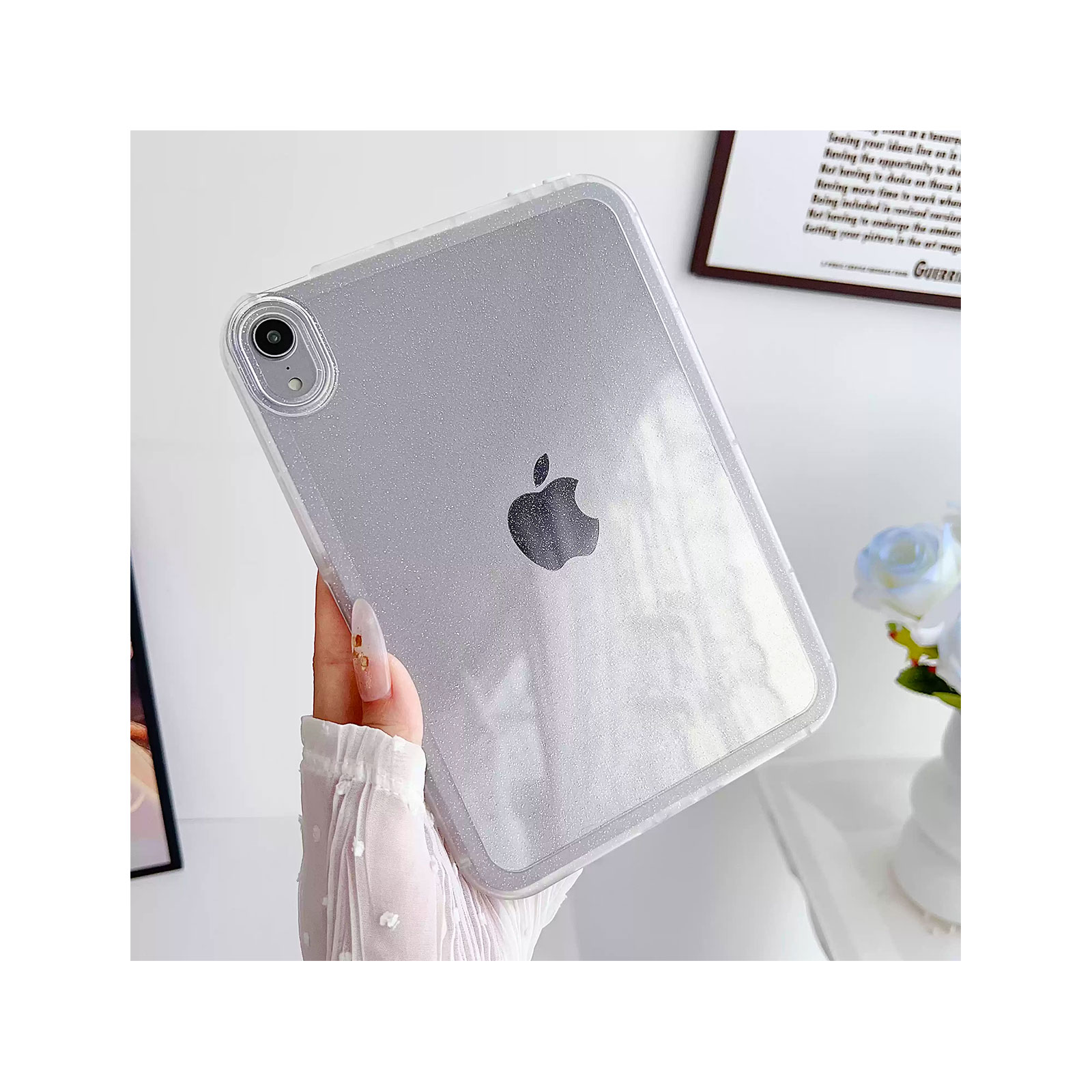 iPad Apple mini 7 ケース 耐衝撃 カバー 2024モデル 半透明 TPU素材製