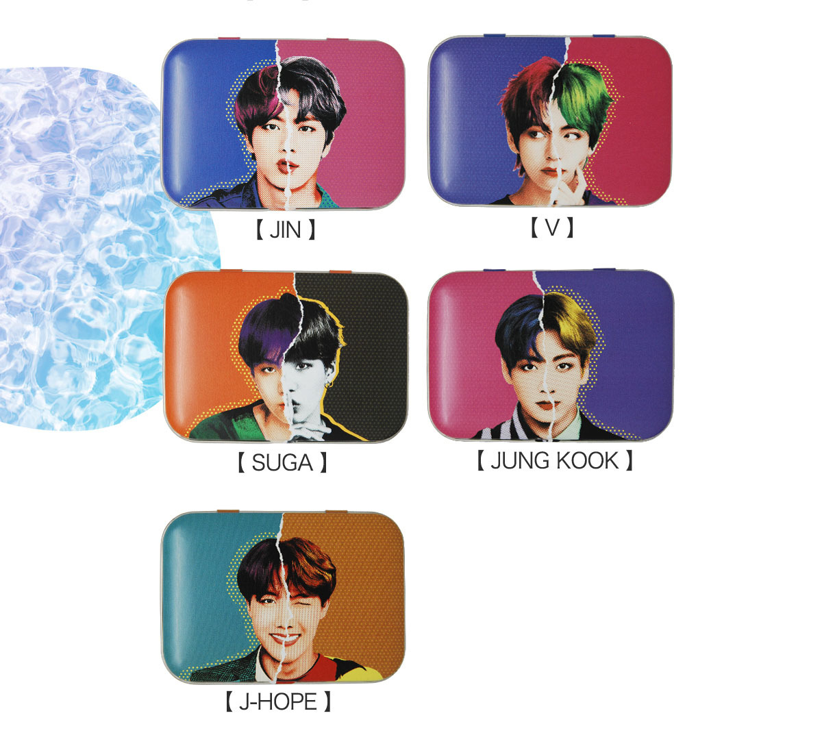 フォトカード付き】MTPR x BTS 携帯 コンタクトレンズケース 防弾少年