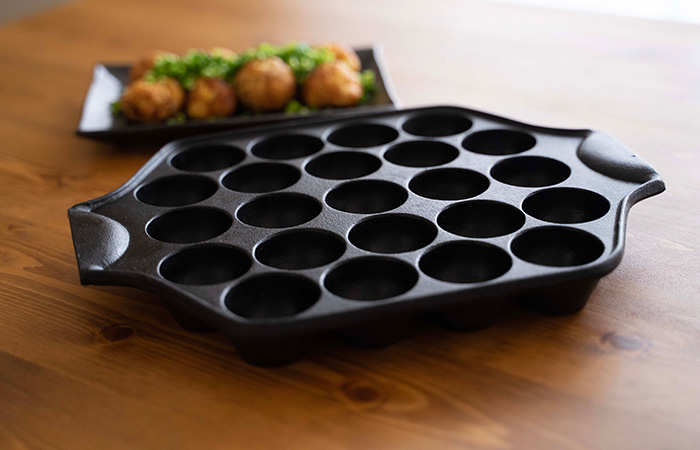 岩鋳 南部 鉄イモノ たこ焼き器 23穴 24025 日本製 100V・200V IH対応