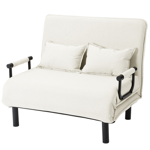 ソファベッド 折りたたみ 3WAY ファブリック生地 カウチソファー 幅60