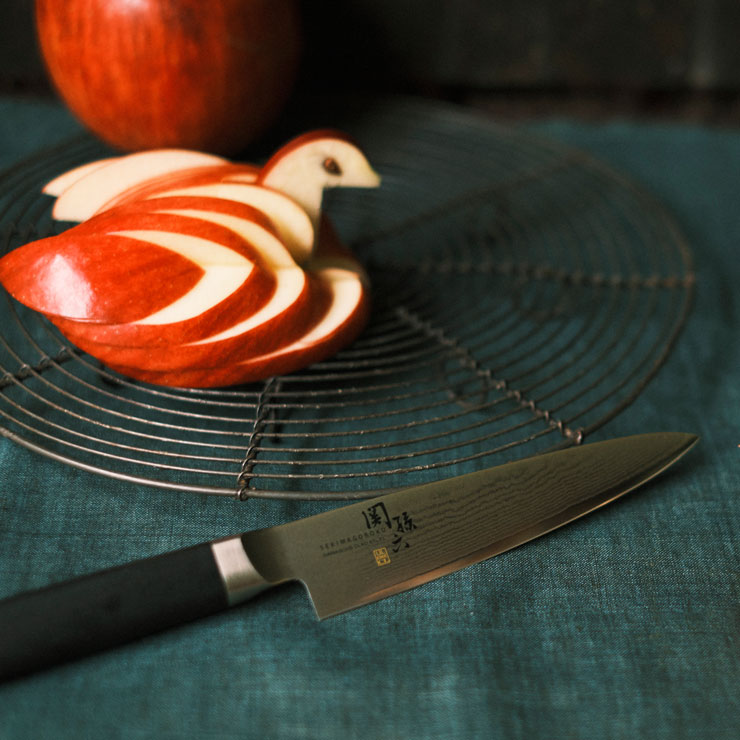 関孫六 ダマスカス ペティーナイフ 120mm AE5202 貝印 kai 包丁