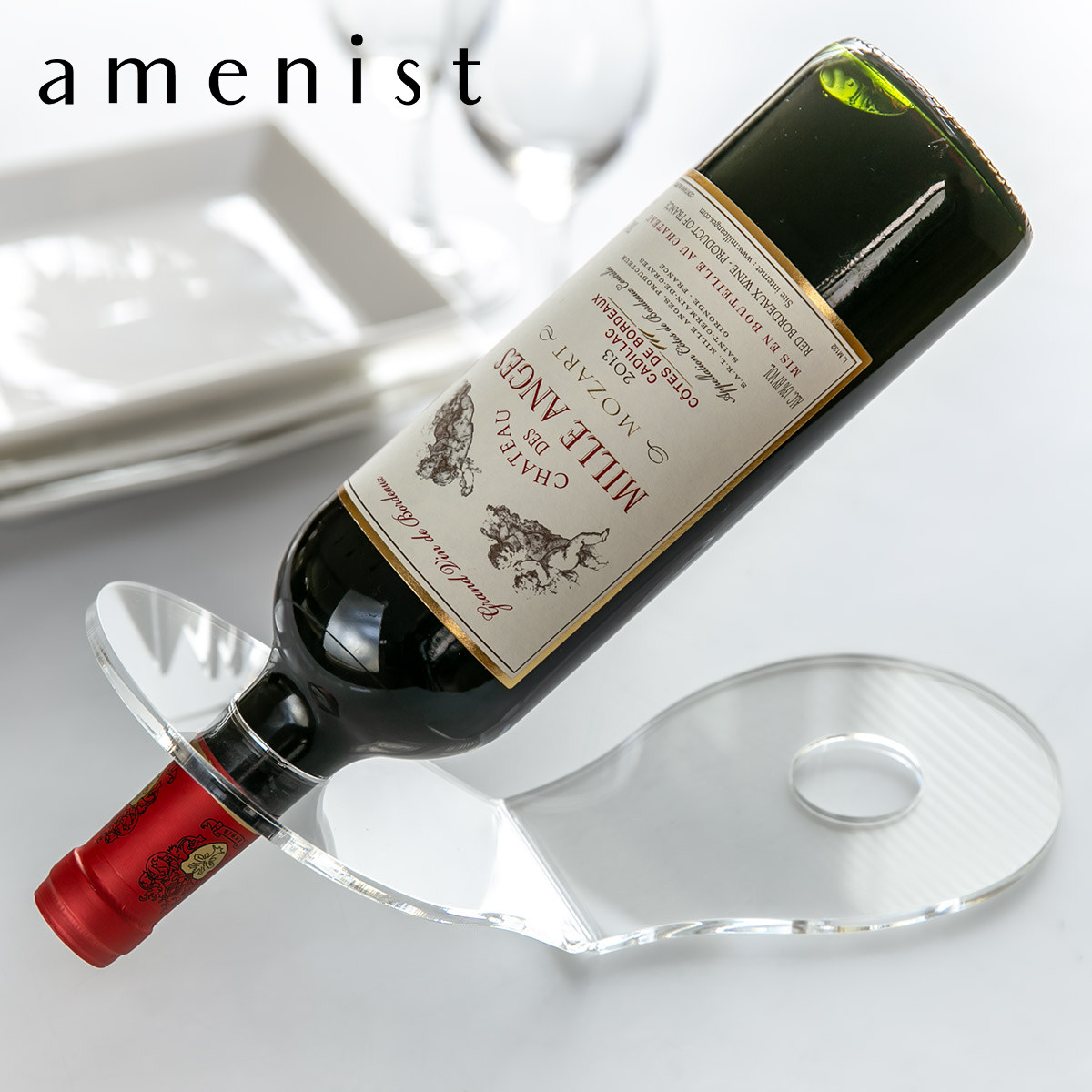 Trytec 特典付き ワインボトルスタンド amenist アクリル製 日本製