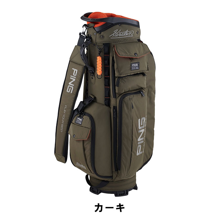 キャディバッグ（色：カーキ系）｜ゴルフ用バッグ｜ゴルフ｜スポーツ