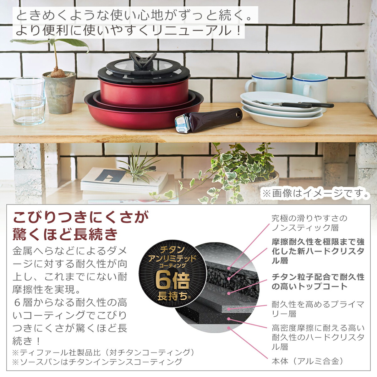 インジニオ・ネオ ティファール フライパン セット IHマロンブラウン