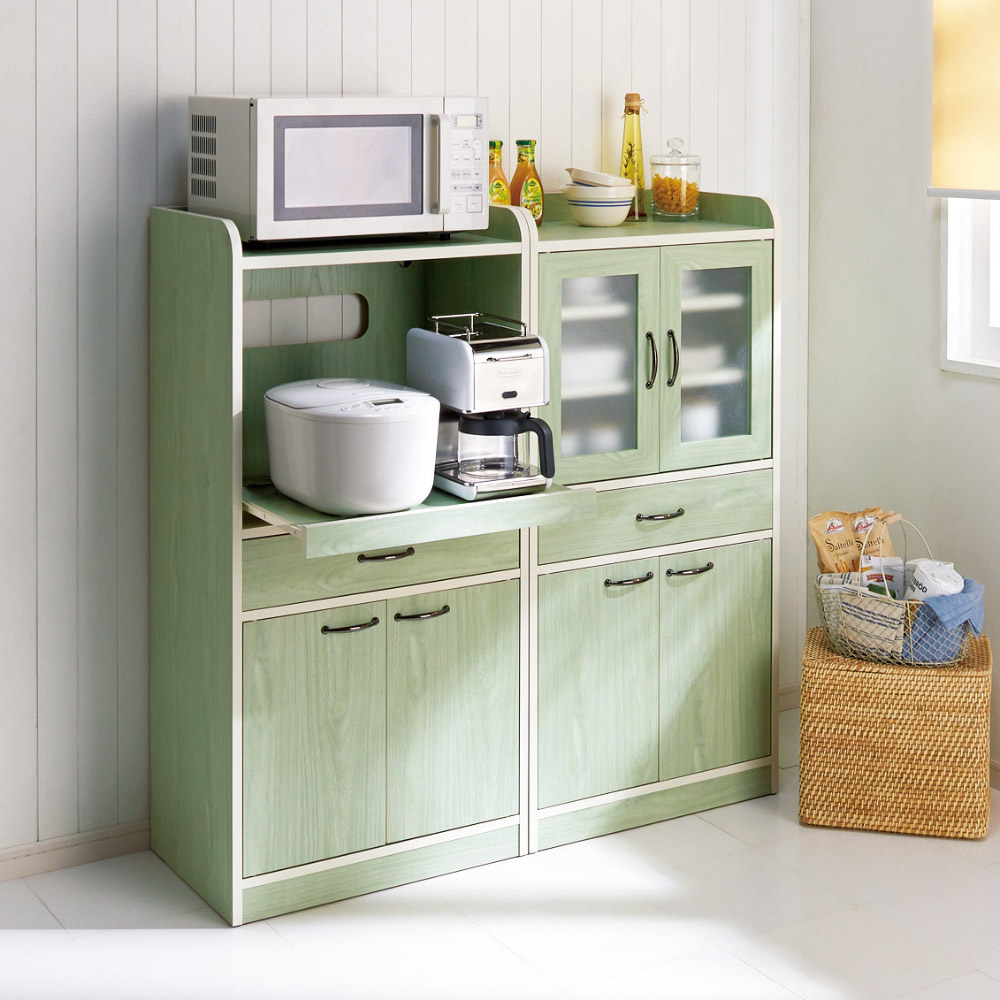 dinos（ディノス） キッチン収納ミニ食器棚シリーズ レンジ台大（高さ