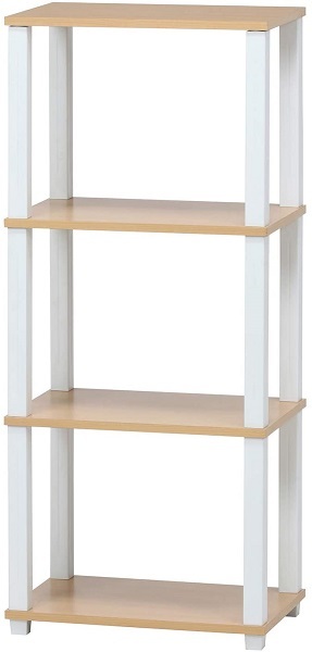 不二貿易（Fuji Boeki） 棚 ラック 木製 オープンラック 白 オープン