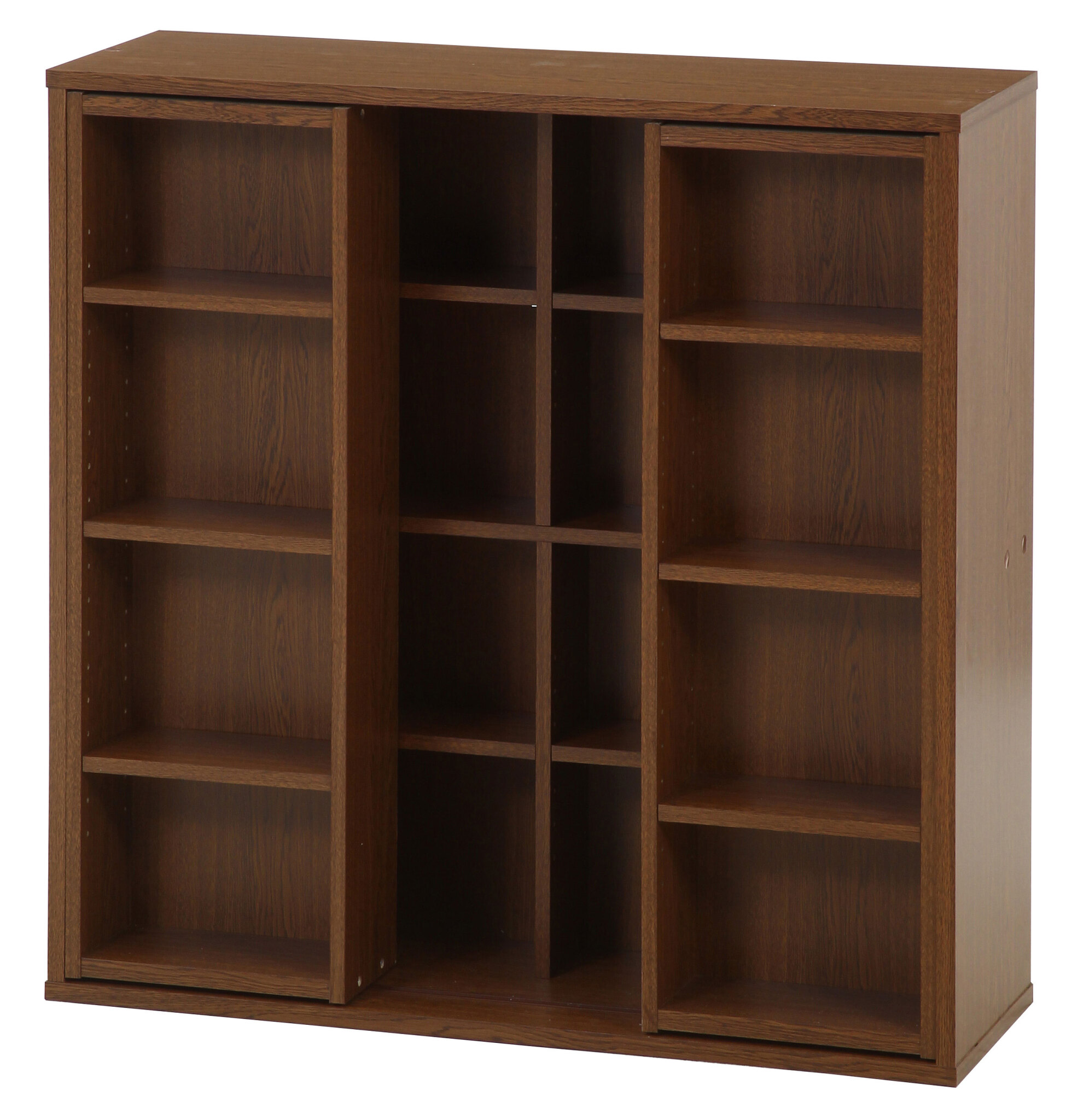 不二貿易（Fuji Boeki） ダブルスライドラック 4段 高さ調節可能 本棚