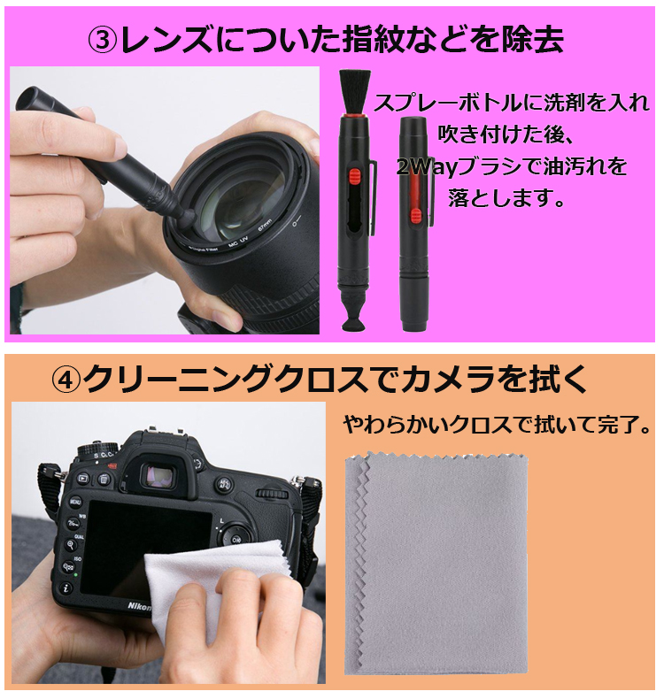 カメラ クリーニングキット カメラレンズ クリーナー セット 掃除用品