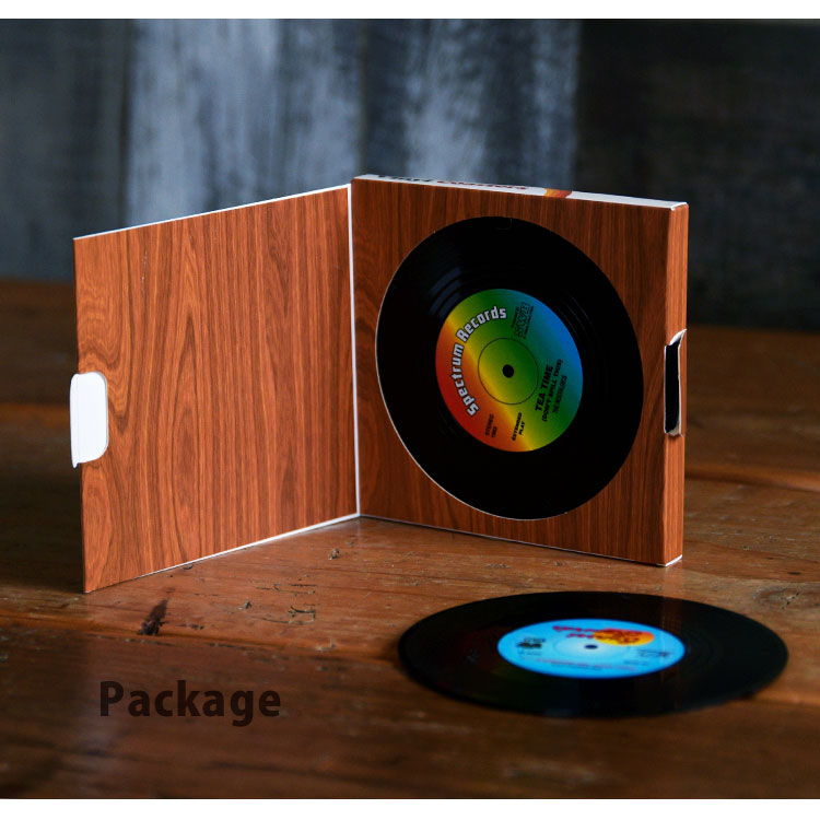 6枚セット レコード コースター おしゃれ ラバー製 プラスティック