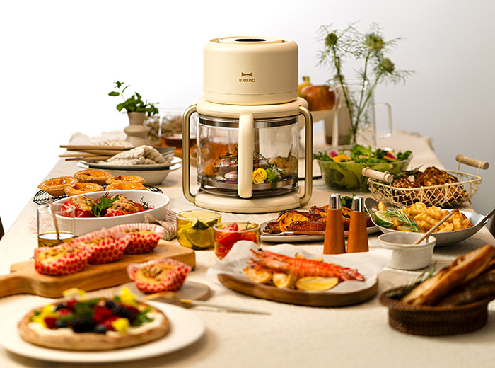 BRUNO（ブルーノ） ガラスエアフライヤー BOE122-IV 家庭用 ノン