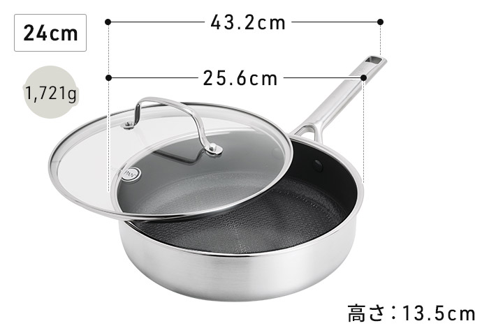 GREEN PAN（グリーンパン） APEX エーペックス 深型フライパン ガラス