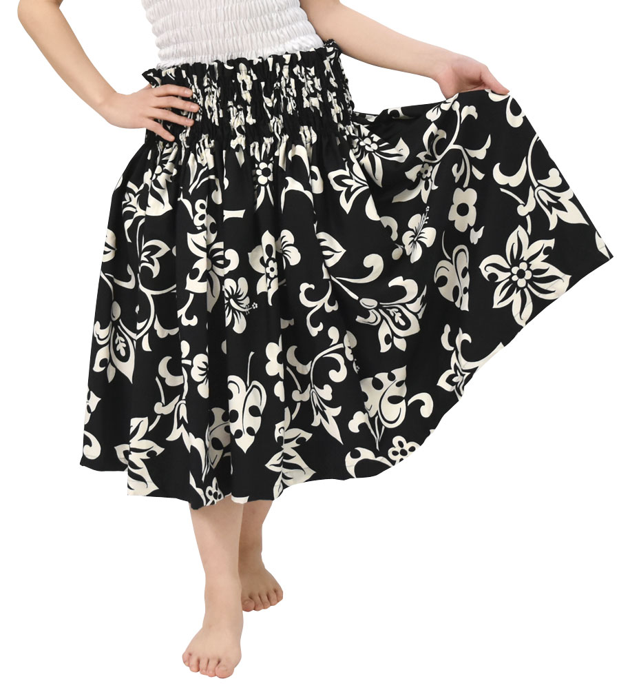 フラダンス衣装 日本製 パウスカート シングル ダンス衣装 フラ 衣装