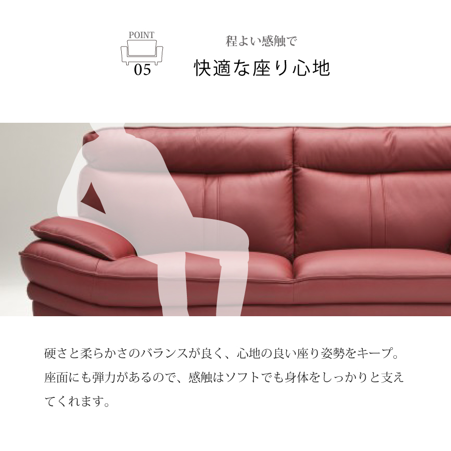 3人掛けソファ タルガIII 革 : おしゃれ家具・インテリア eFinds