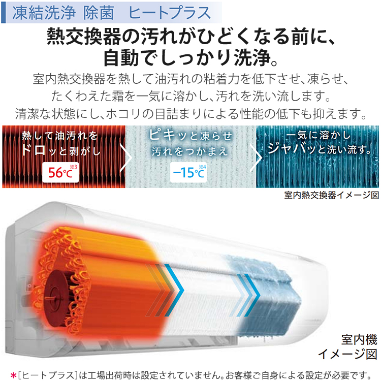 白くまくん エアコン おもに6畳 日立 ZJシリーズ 2024年モデル 凍結