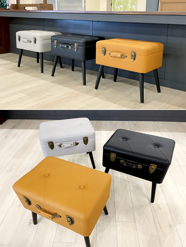 スツール トランク型 ピックスツール ST-3263 椅子 収納 Pick Stoolけ