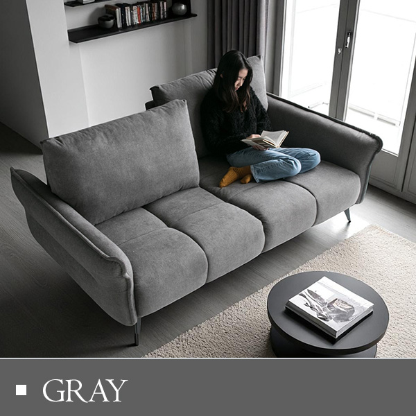 ソファ 3人掛け 4人掛け 3P 4P ファブリック 布 背もたれ可動 広い座面