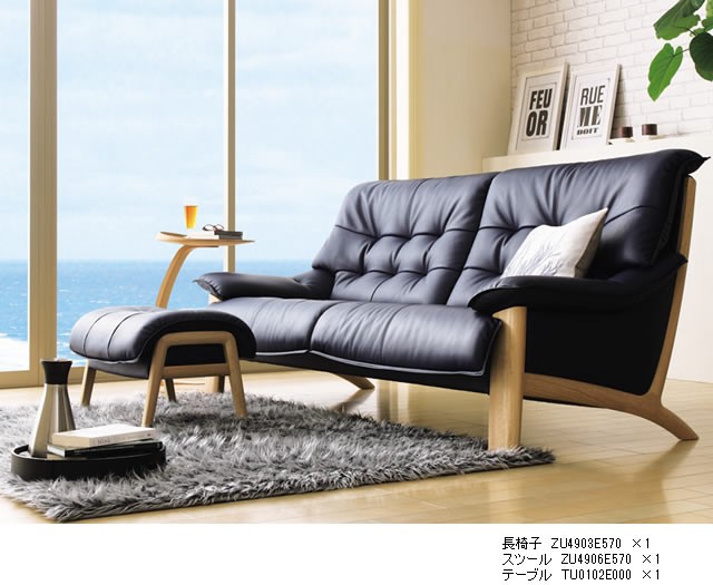 カリモク家具（KARIMOKU FURNITURE） カリモク ソファ ZU46モデル 本革