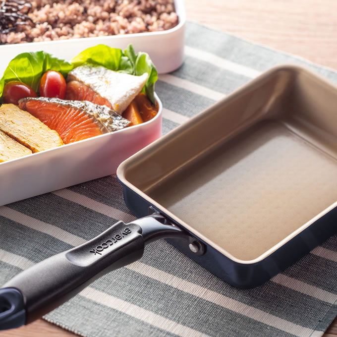 evercook フライパン 26cm エバークック ガス火専用 軽量 ネイビー