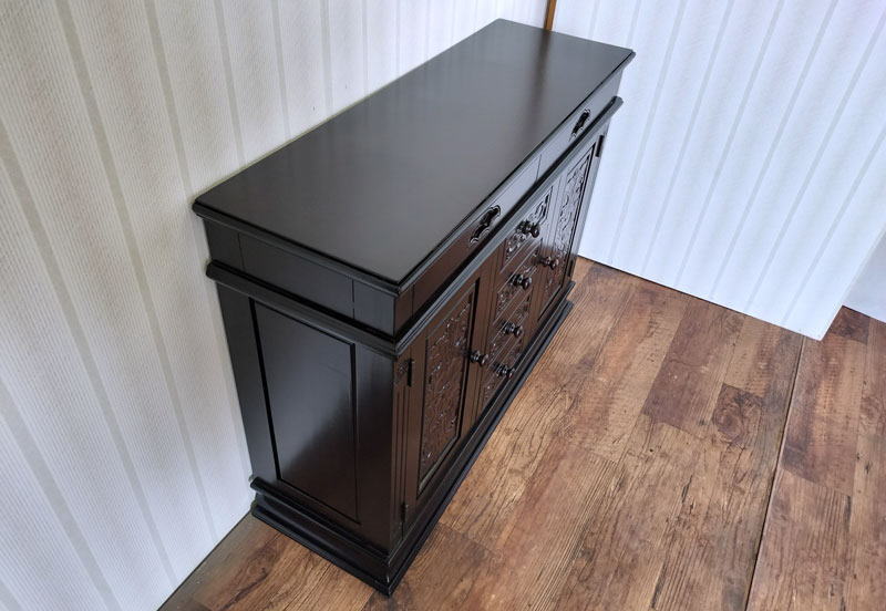 リビングボード 送料無料 アジアン家具 キャビネット リビング収納