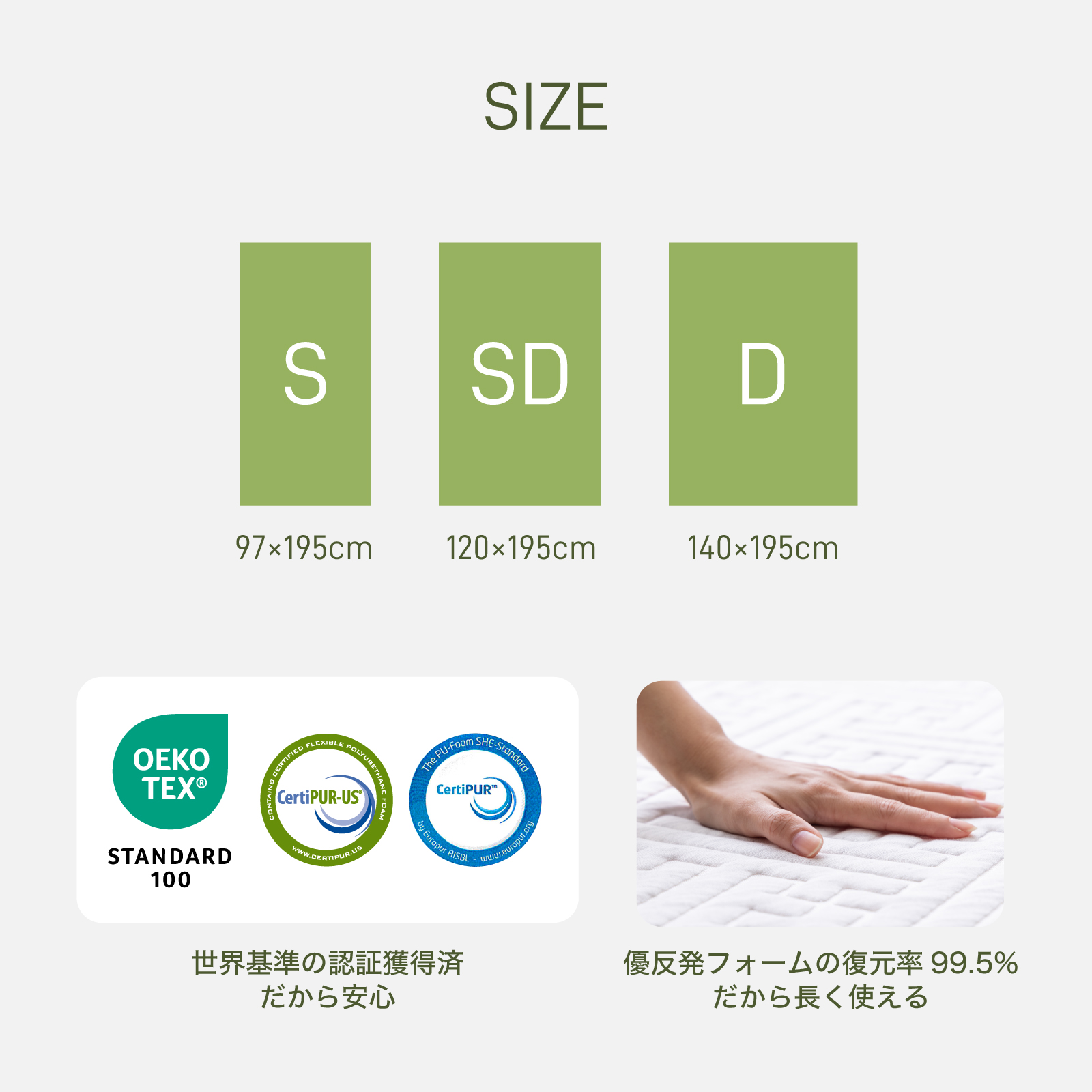 MLILY（エムリリー） マットレス シングル 高反発 24cm 10年保証