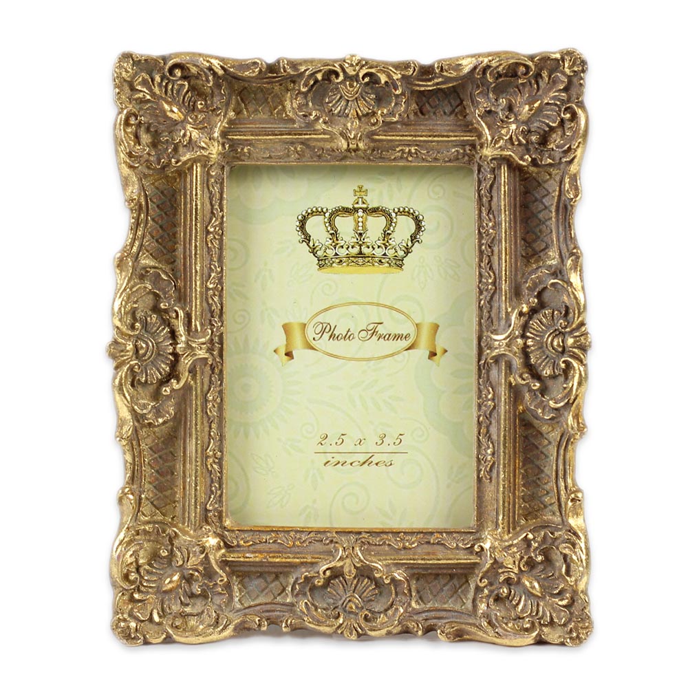 アンティーク風 ミニ フォトフレーム 写真立て フォトスタンド 壁掛け