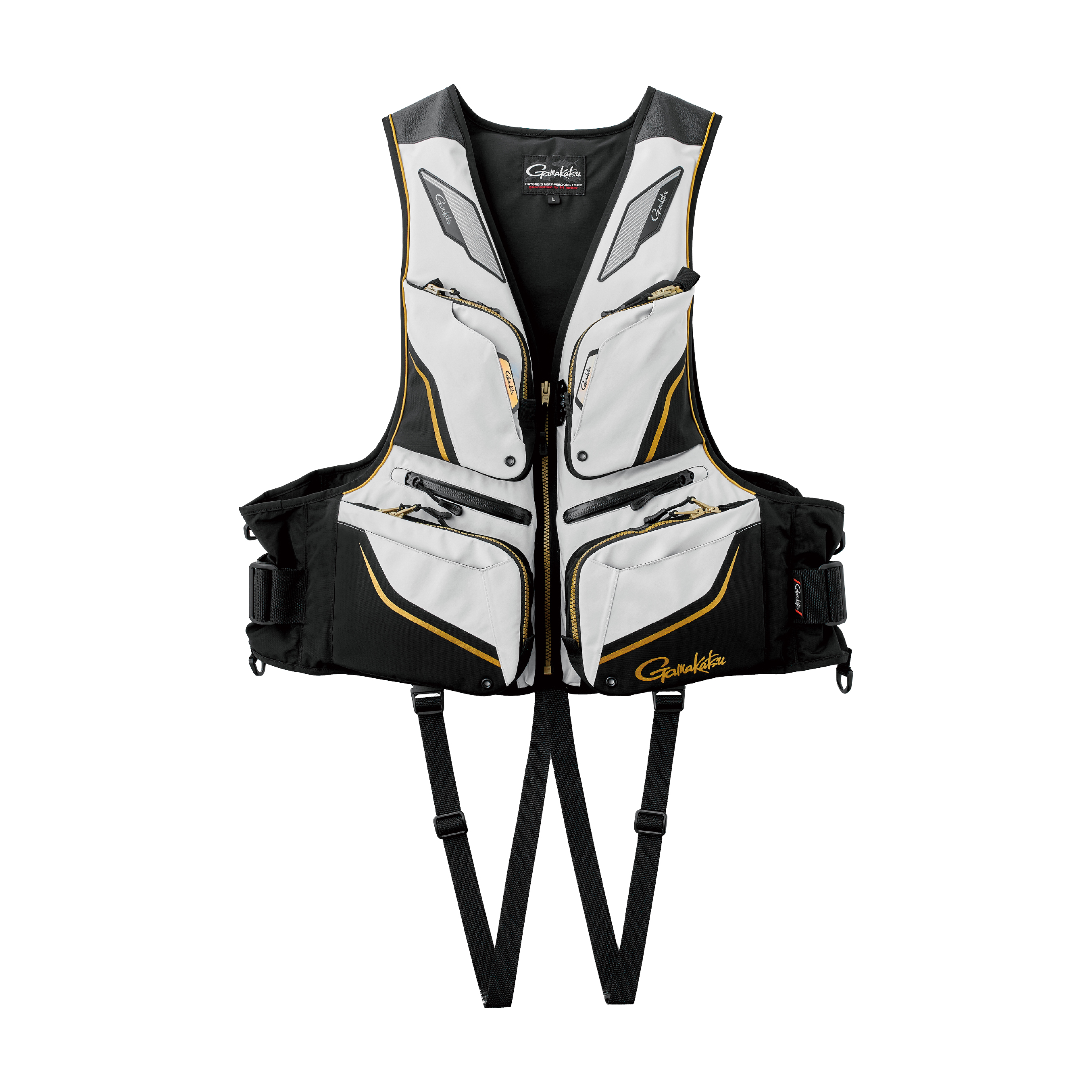 Gamakatsu 釣り ライフジャケット、フローティングベスト