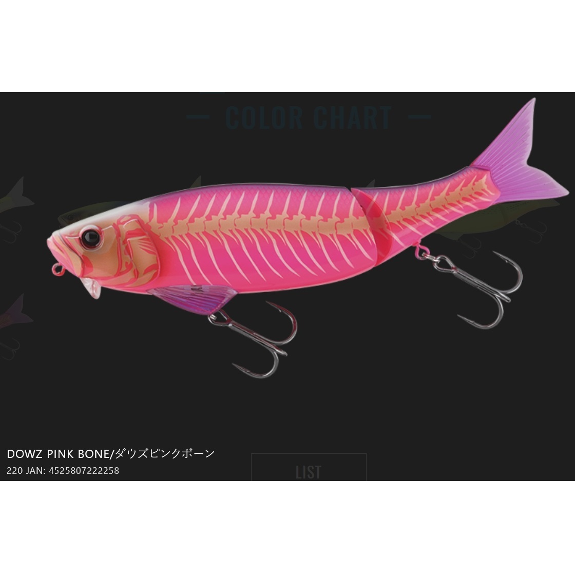 JACKALL（ジャッカル） ダウズワン220 DOWZONE 220mm ビッグベイト