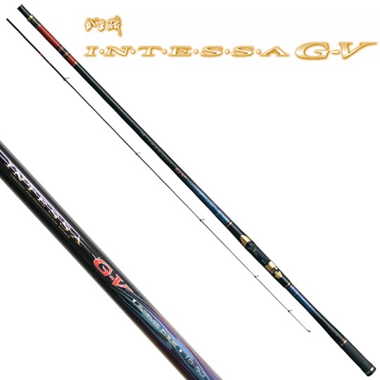 送料無料)がまかつ/Gamakatsu がま磯 インテッサG-V 0.6-53 0.6号 5.3m