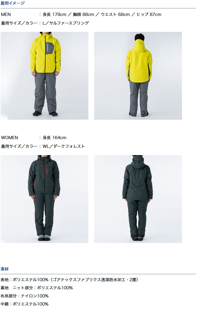 DAIWA（ダイワ） DW-1921 (ブラック) ゴアテックス プロダクト