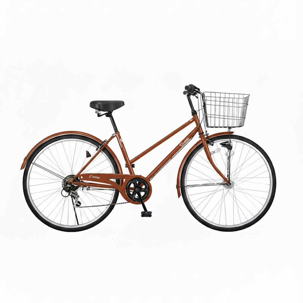 オオトモ 完成品 自転車 26インチ 組立済 LEDオートライト 6段変速