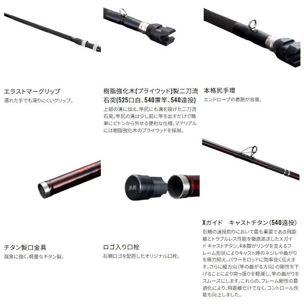 シマノ（SHIMANO） （25年2月新商品） 25 極翔 石鯛 525 口白 （仕舞