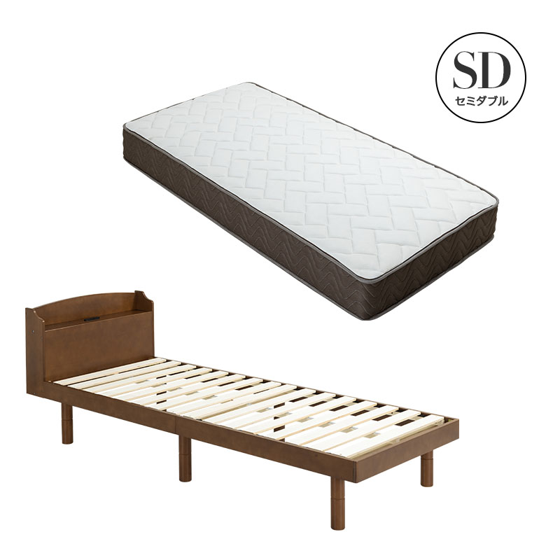 すのこベッド ベッド マットレスセット ポケットコイルマットレス