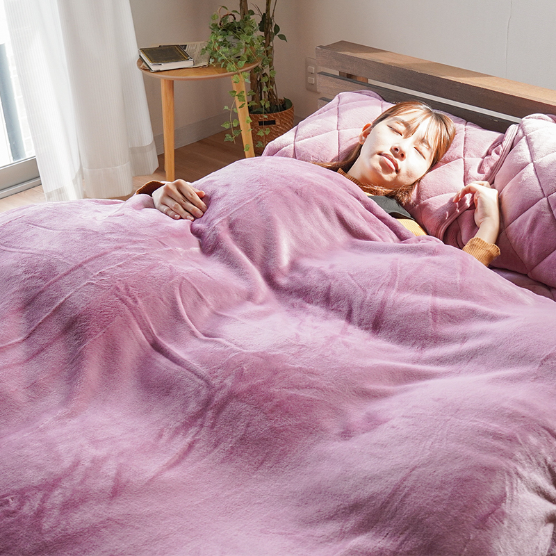 西川（nishikawa） 掛け布団カバー クイーン 冬 暖かい フランネル