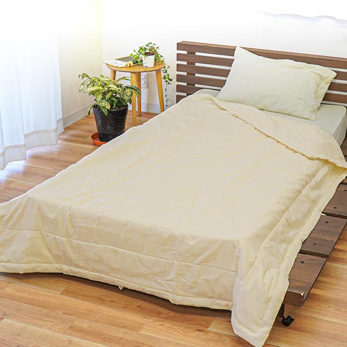 肌掛け布団 シングル シルク（絹）わた100％ 日本製 手引き真綿ふとん