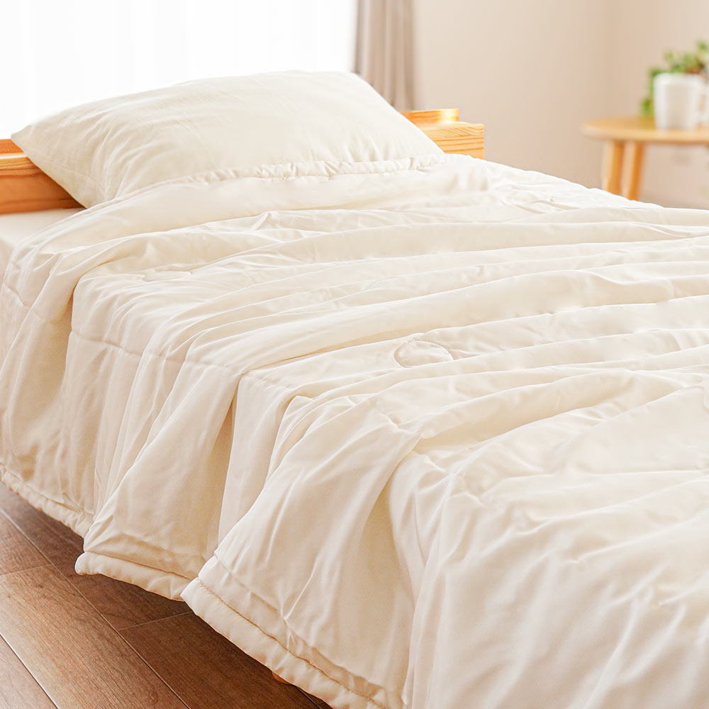 真綿布団 肌掛け布団 シングル シルク（絹）100％ 日本製 近江真綿 肌