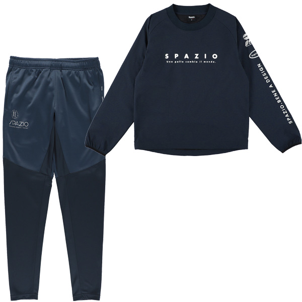 Spazio（スパッツィオ） 【上下セット】 長袖ピステ 脇パネルロゴ