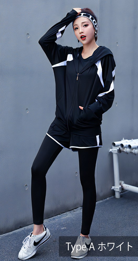 レディーススポーツウェアセット 上下5点セット エアリーな着心地