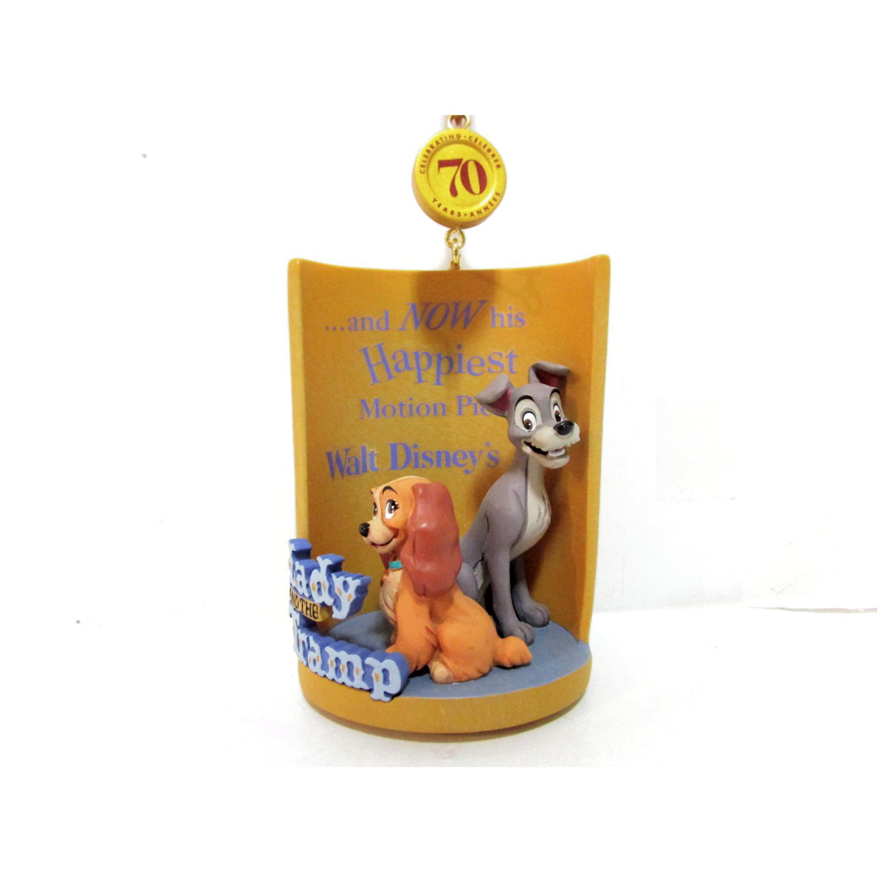 わんわん物語 70周年記念 レディ&トランプ オーナメント スケッチ