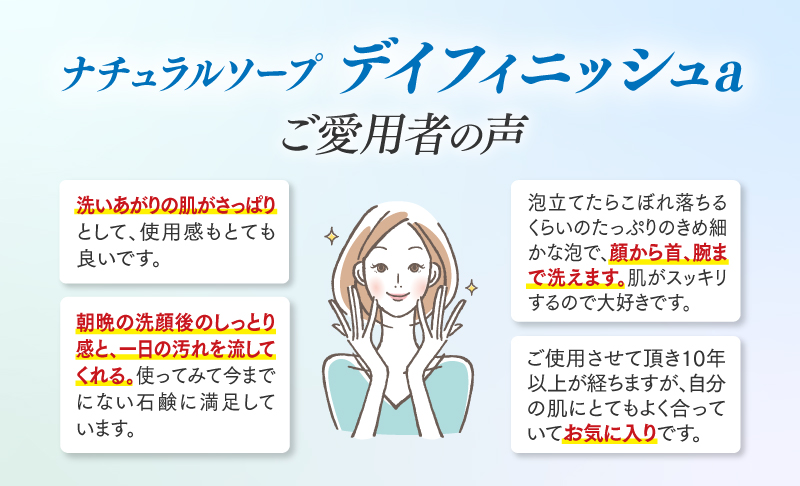 洗顔石鹸 ナノアクア ナチュラルソープ デイフィニッシュ 100g 夜用
