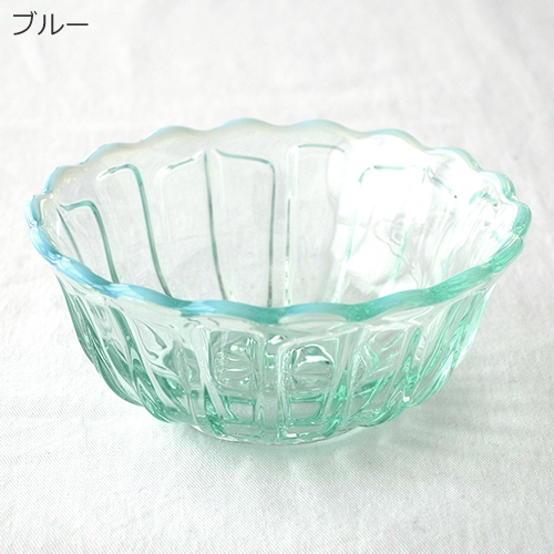 廣田硝子 ＼3/5はポイント10倍／ 廣田硝子 雪の花 洗鉢 14.2cm ブルー