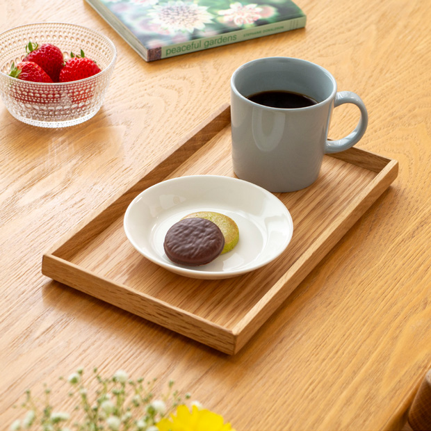 3/8はポイント10倍／ カフェトレー S なら 楢 トレー トレイ お盆