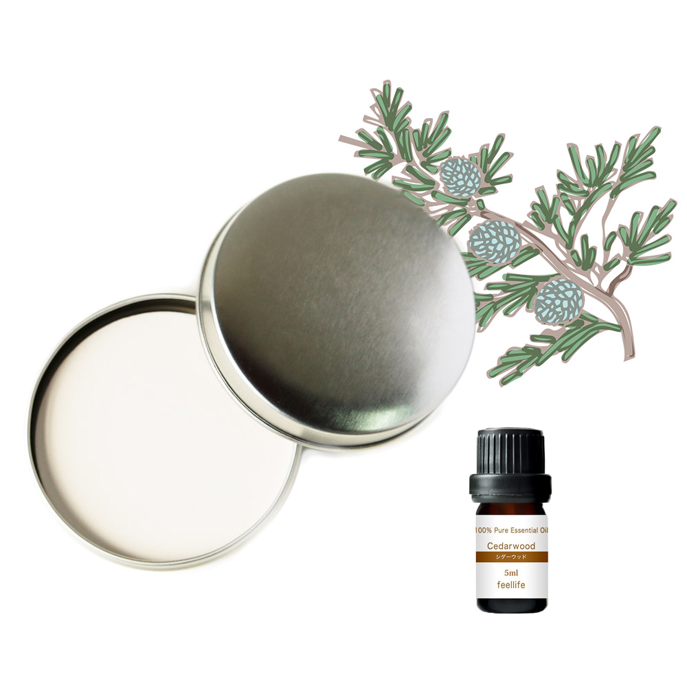 feellife アロマストーン 缶 セット 1本 アロマオイル 精油