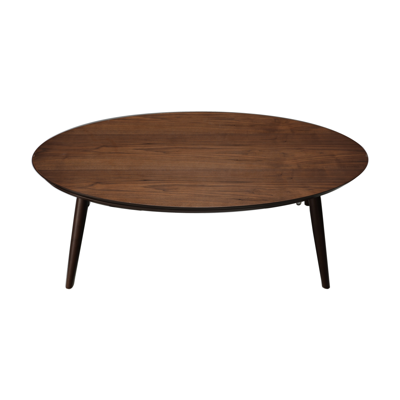 こたつ 北欧 ローテーブル 楕円 折りたたみ フラットヒーター折れ脚