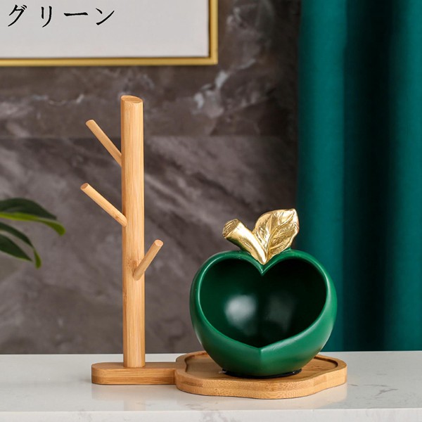 玄関収納 置物 瓢箪 鹿 風水 鍵置き 小物入れ セラミック インテリア