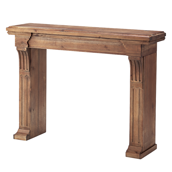 東谷 マントルピース 暖炉 棚 収納 アンティーク 天然木 スリム 韓国